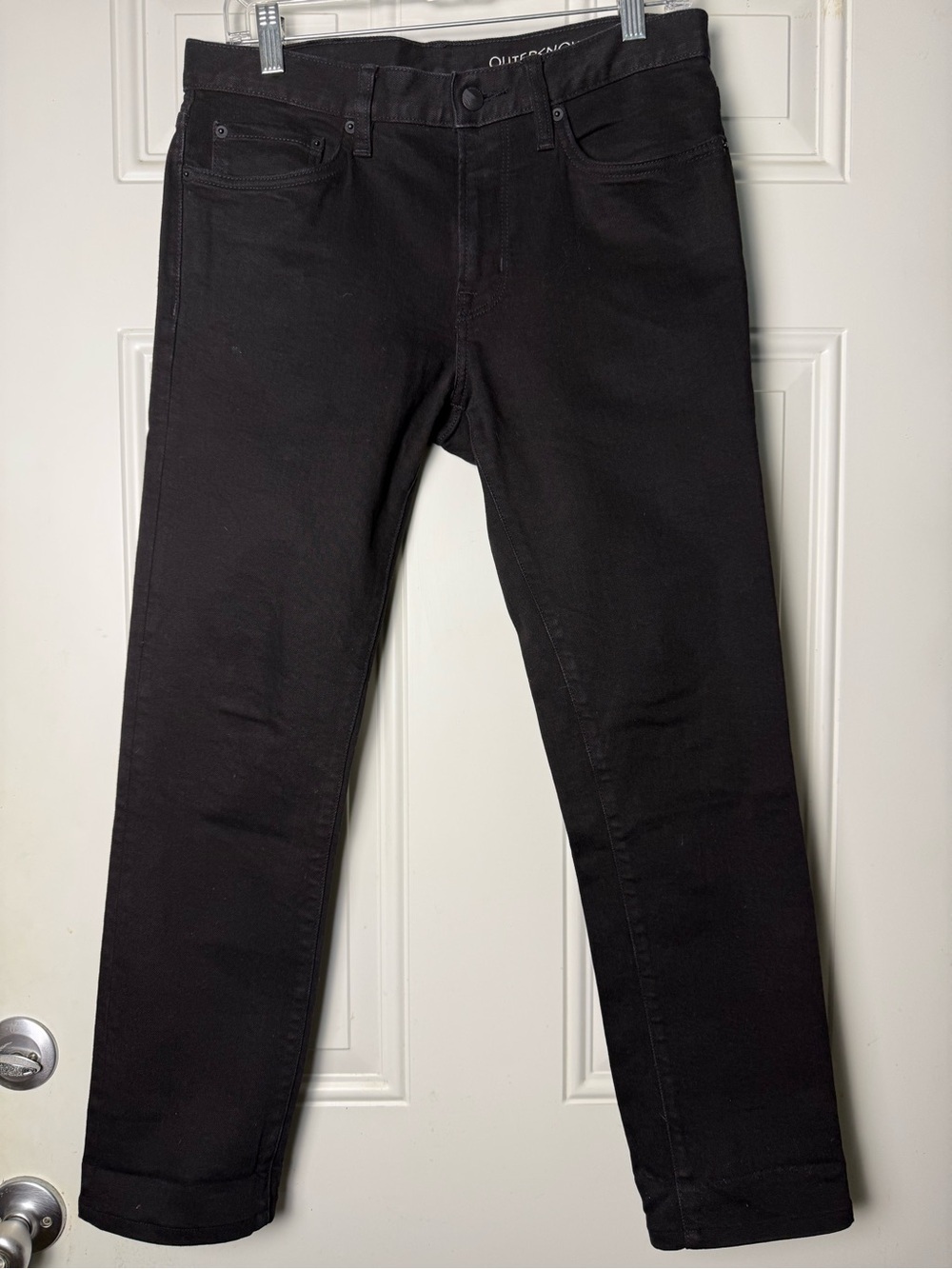 Outerknown Men’s Black Organic Cotton Slim Fit Ambassador Jeans
